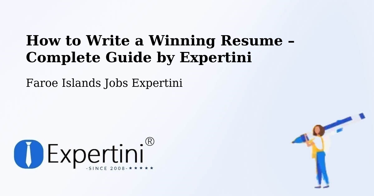 Resume Writing Guide for Job Seekers – Við Kirkjar - Við Kirkjar, Faroe Islands Jobs Expertini